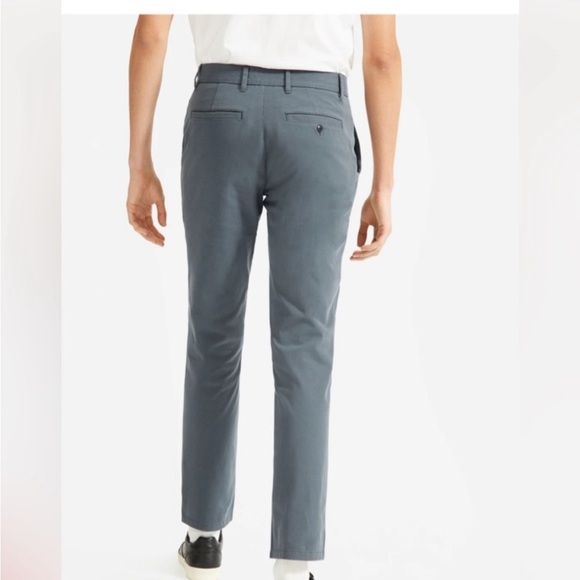EVERLANE Men's Gray/green performance Chino Pants - Picture 3 of 9